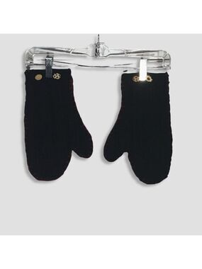 vintage wool mittens cookie buttons hand-stitched trim cottage ski resort alpine